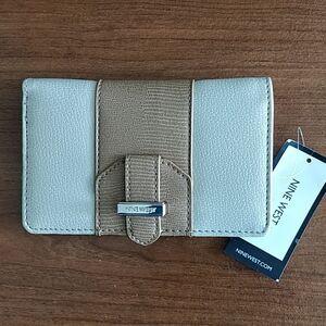 Nine West Tan Clasp Wallet NWT